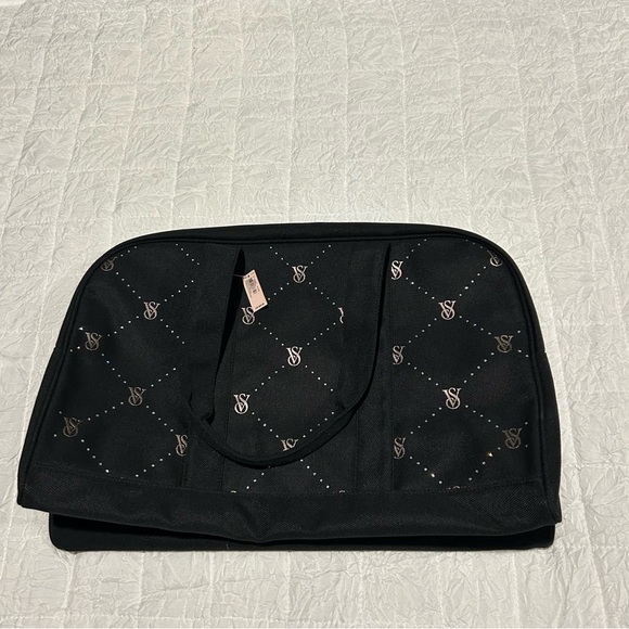 NWT: Victoria's Secret Logo Sequin Duffle Bag - Picture 4 of 9